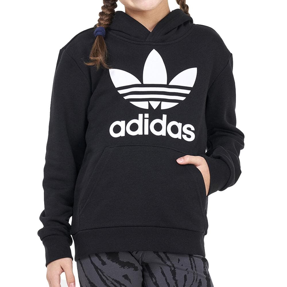 Sweat Noir Garçon Adidas Trefoil 1
