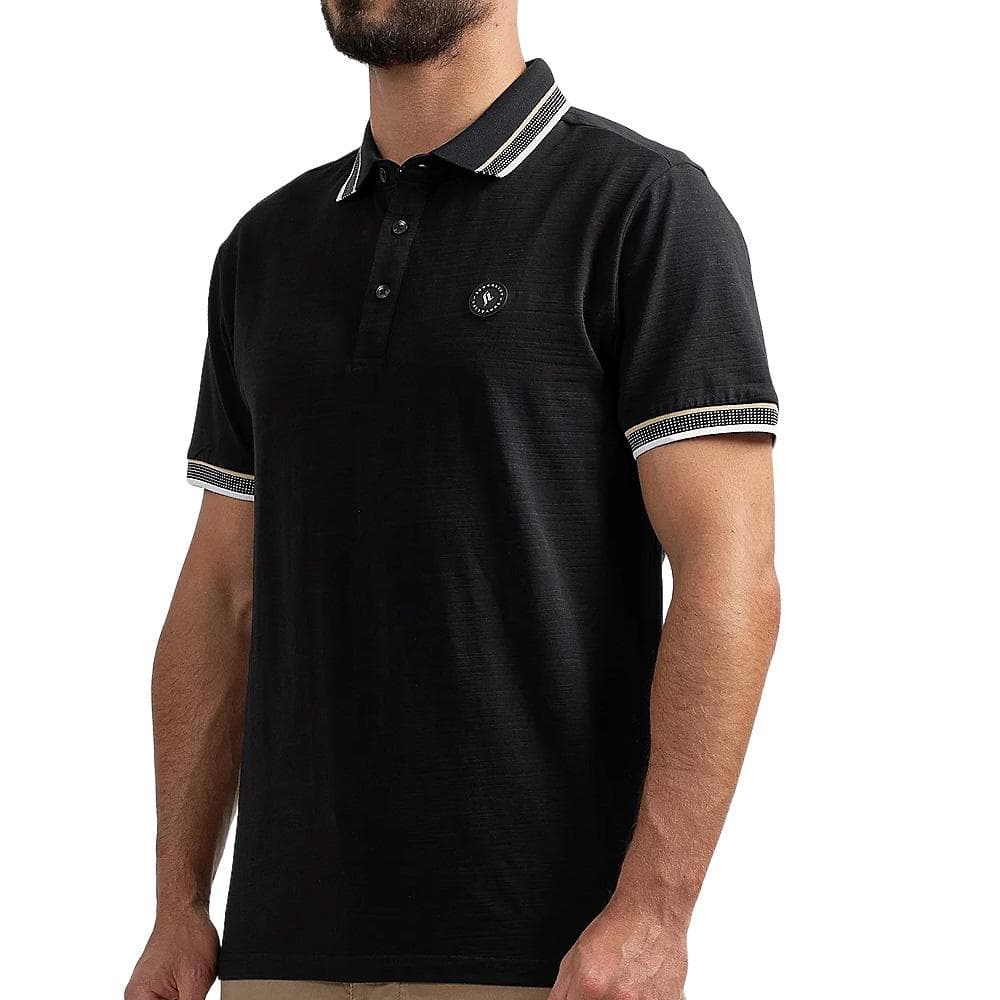 Polo Noir Homme Sun Valley BREKKA 1