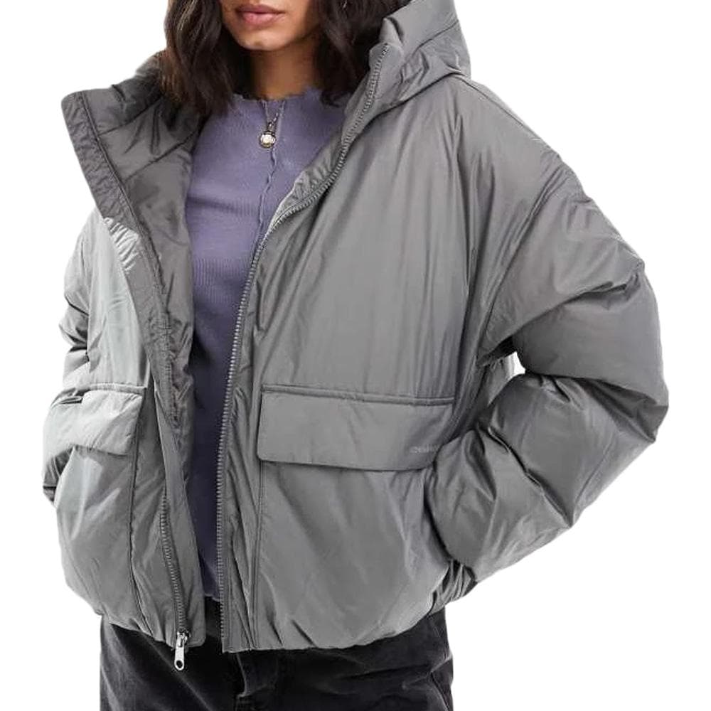 Doudoune Gris Femme Converse Synthetic Puffer 1
