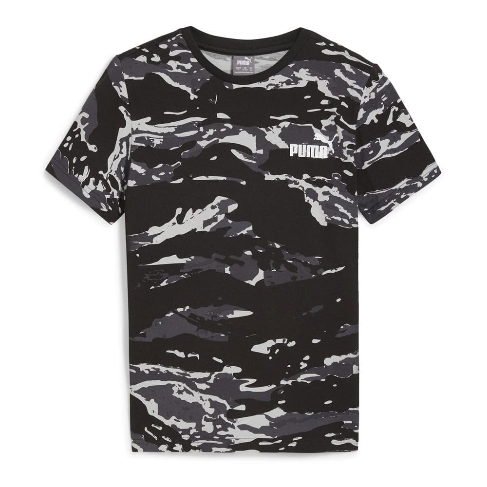 T-shirt Noir/Gris Garçon Puma Camo Aop 1