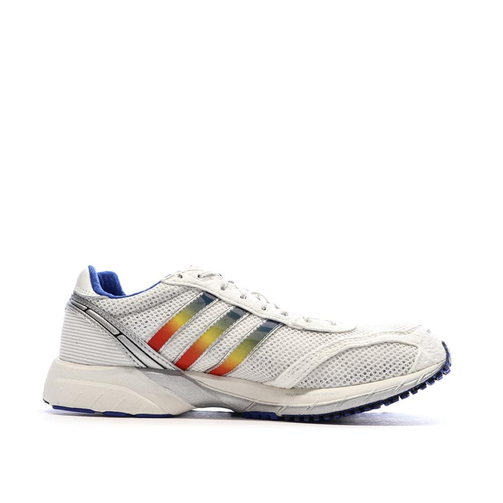 Baskets Blanches/Bleu Mixte Adidas Adizero Adios 2