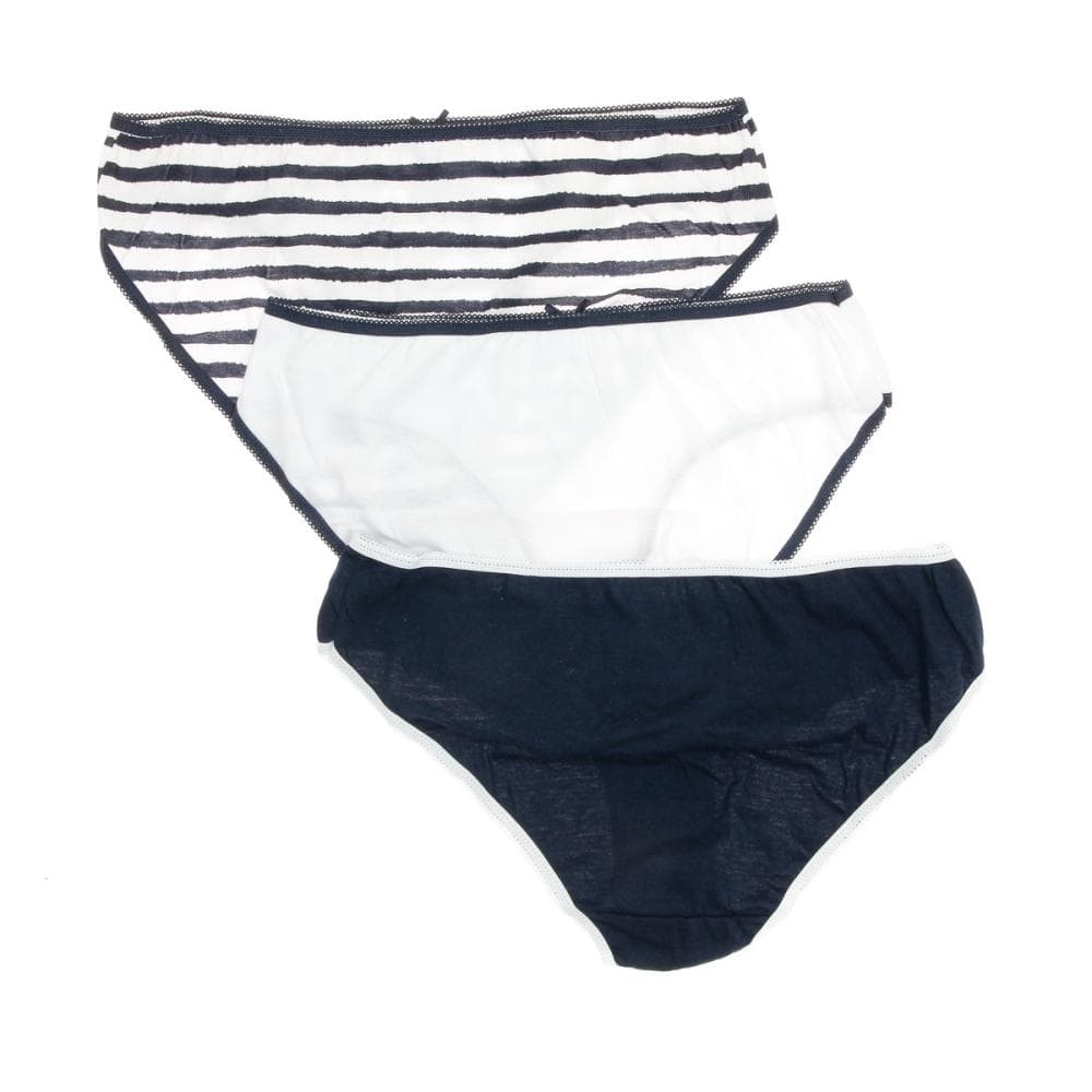Lot x3 Culottes Marine/Blanche Femme Lulu Castagnette 2