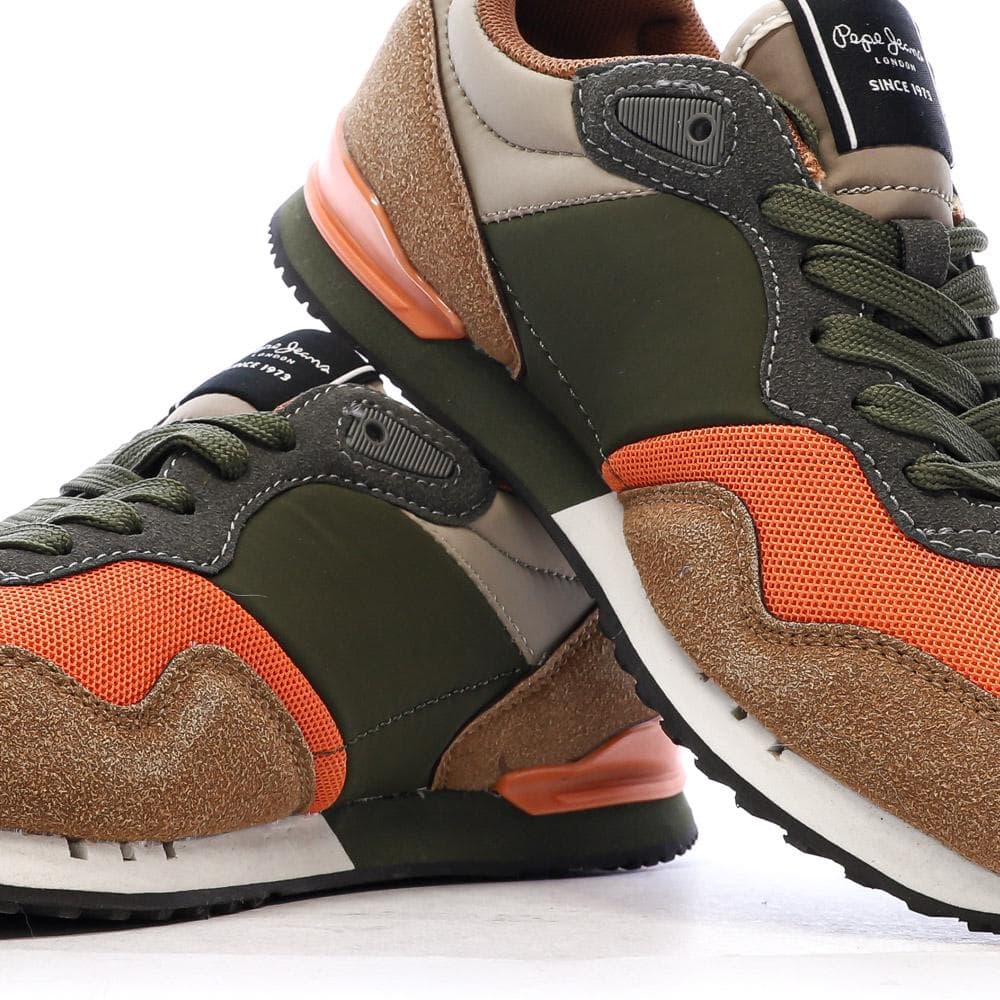 Baskets Oranges/Kaki Garçon Pepe Jeans London 7