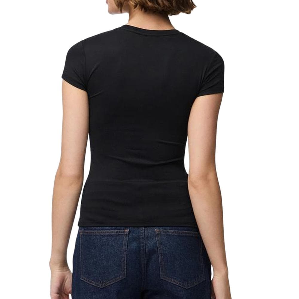 T-Shirt Noir Femme Pieces Fylla 2
