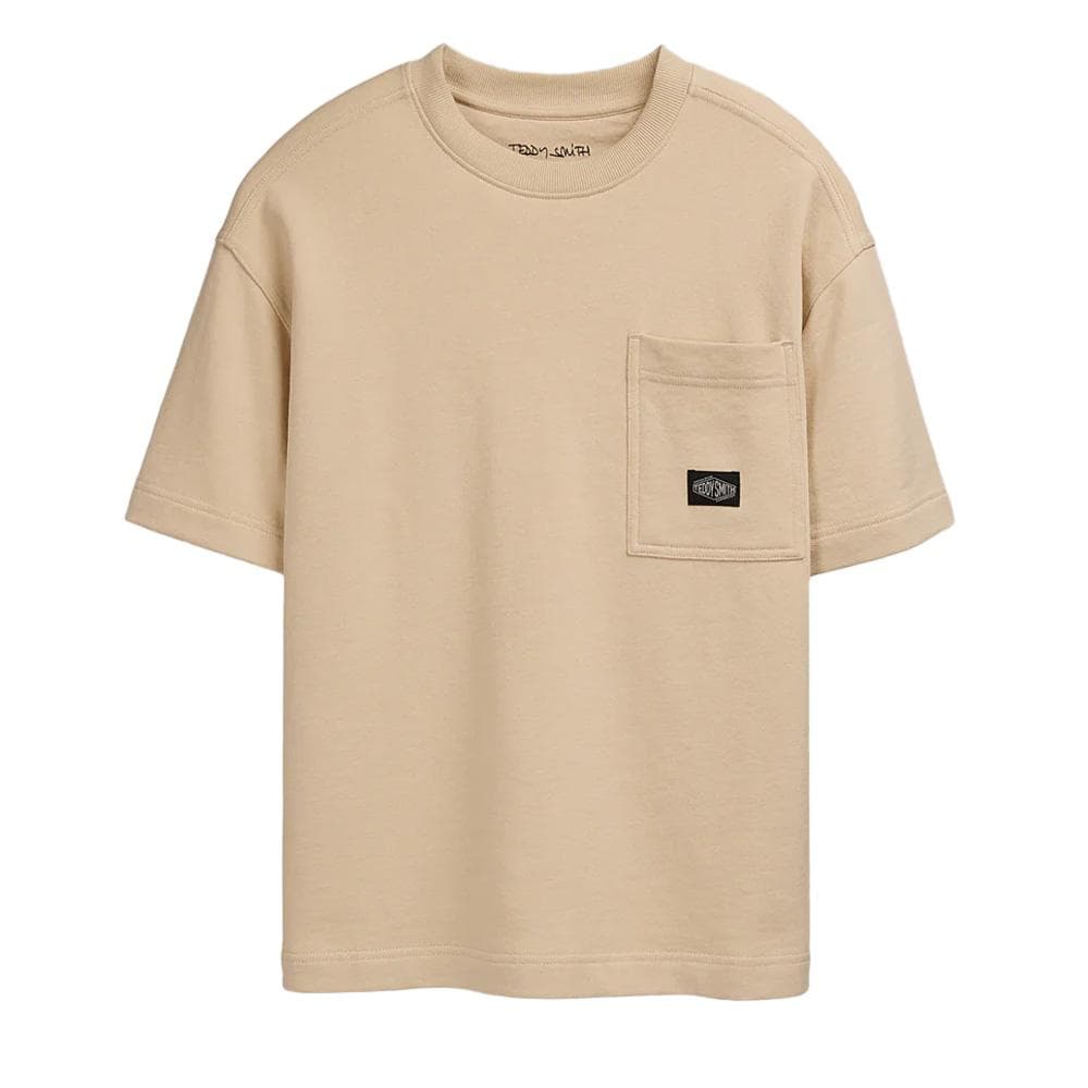 T-shirt Beige Garçon Teddy Smith Och 1
