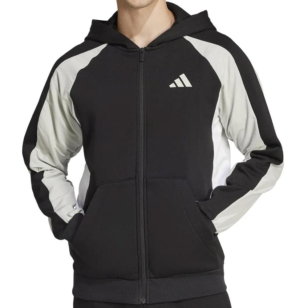 Sweat Zippé Noir Homme Adidas JD8067 1