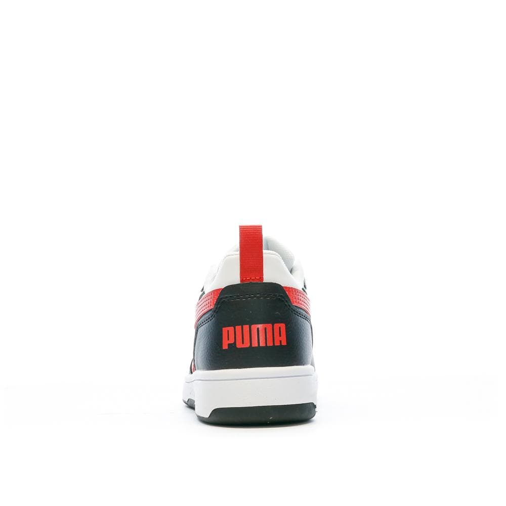Baskets Noir/Blanc Garçon Puma Rebound 3