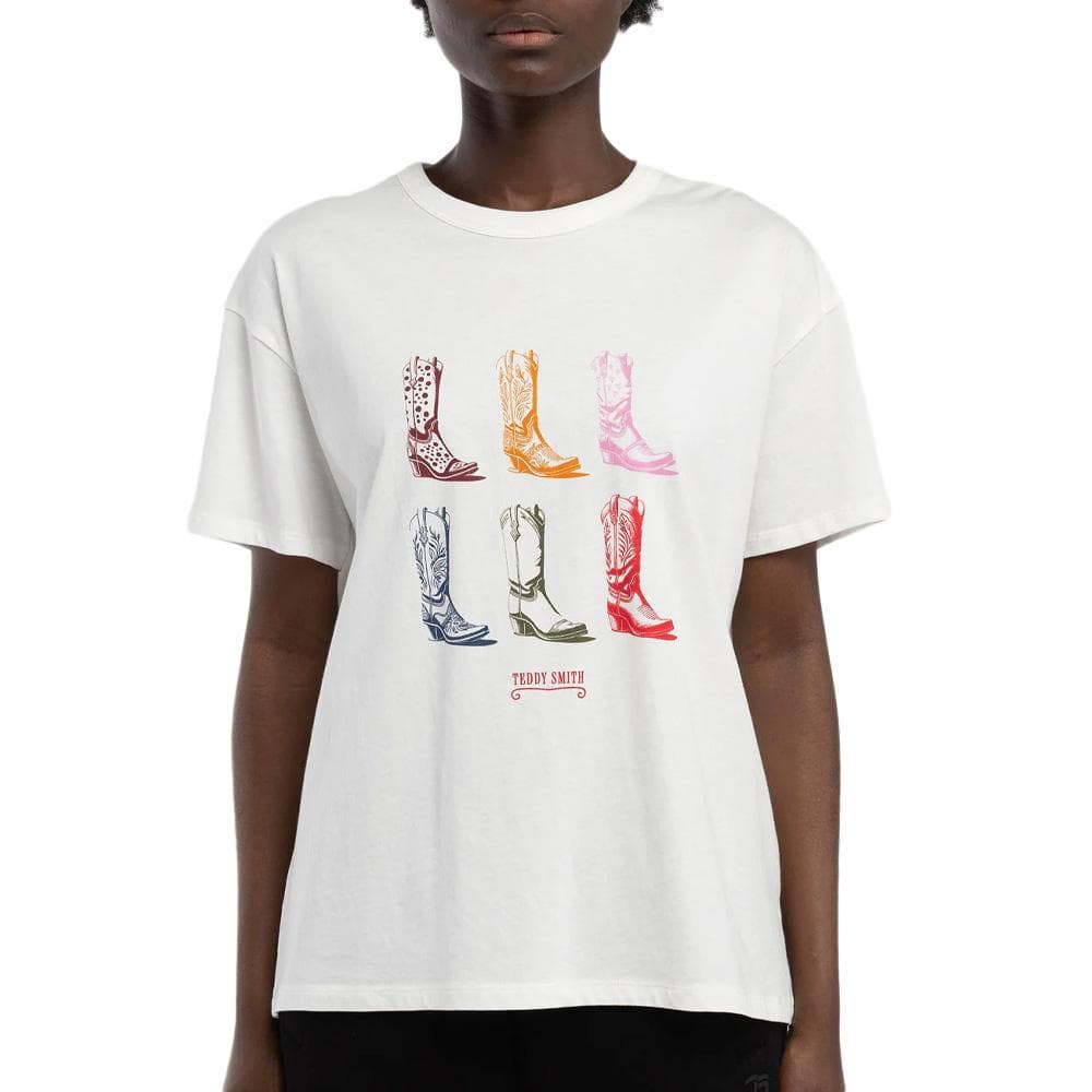 T-Shirt Blanc Femme Teddy Smith Leya 1