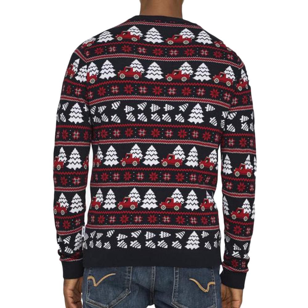 Pull de Noël Marine/Rouge Homme Only & Sons Xmas 2