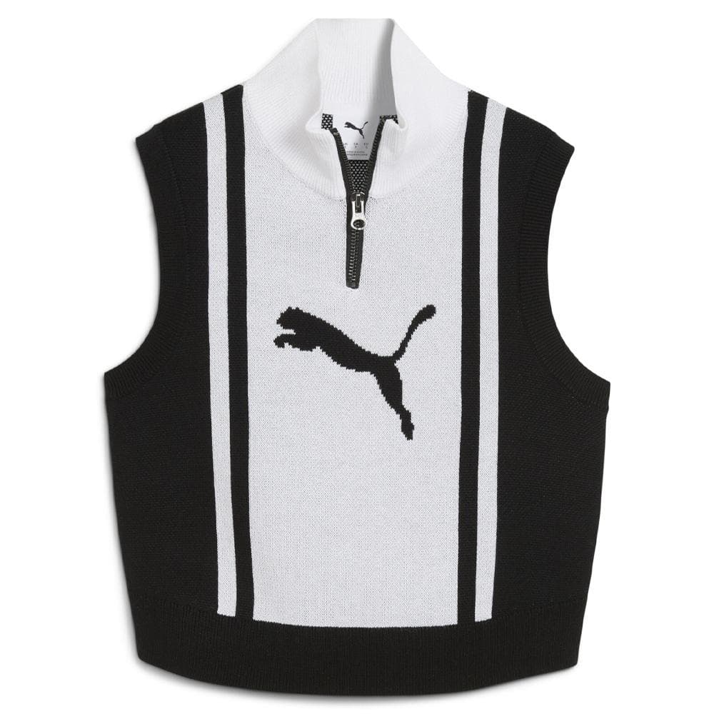 Débardeur Blanc/Noir Femme Puma Half 1
