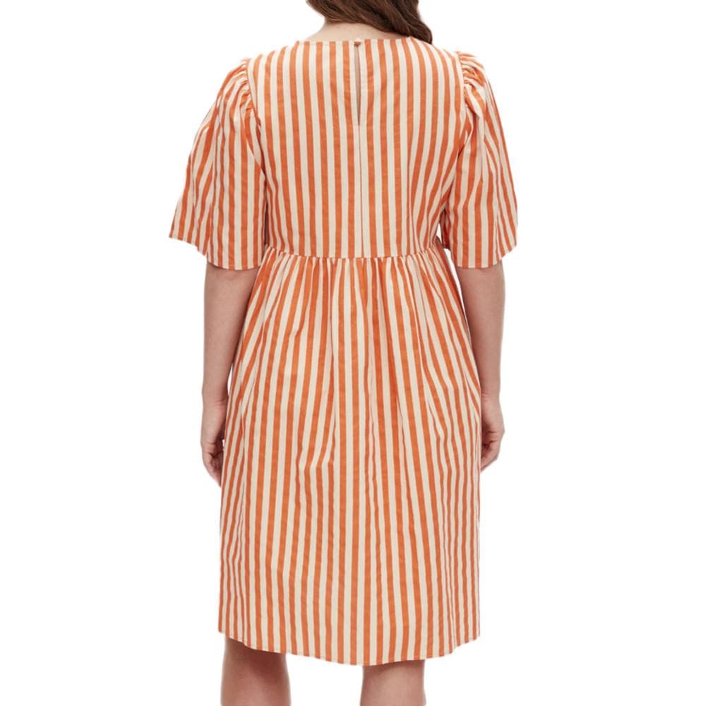 Robe Beige/Orange Femme Mamalicious Felicity 2