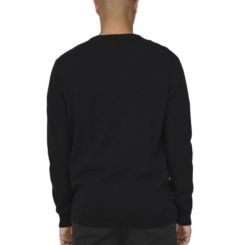 Pull Noir Homme Only & Sons 12Solid 2