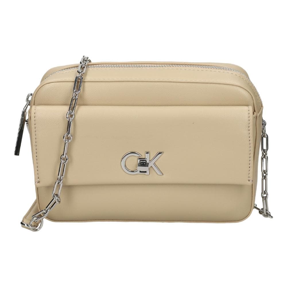 Sac à Bandoulière Beige Femme Calvin Klein Jeans Pocket 1