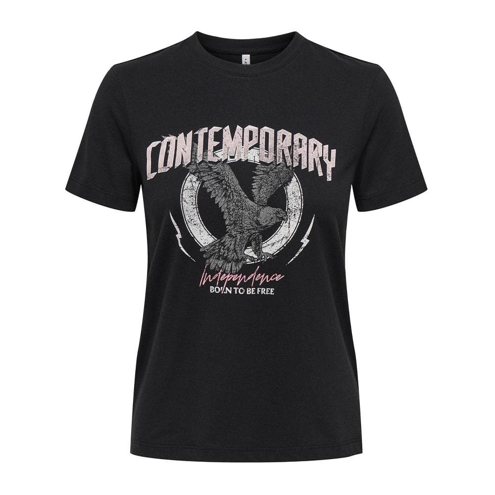 T-shirt Noir Femme Only Lima 1