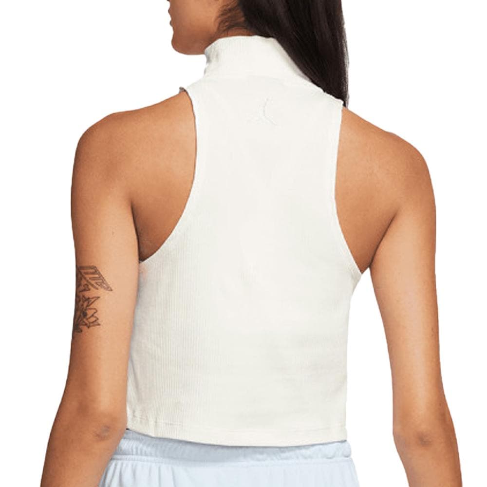 Débardeur Crop Blanc Femme Nike Mock 2