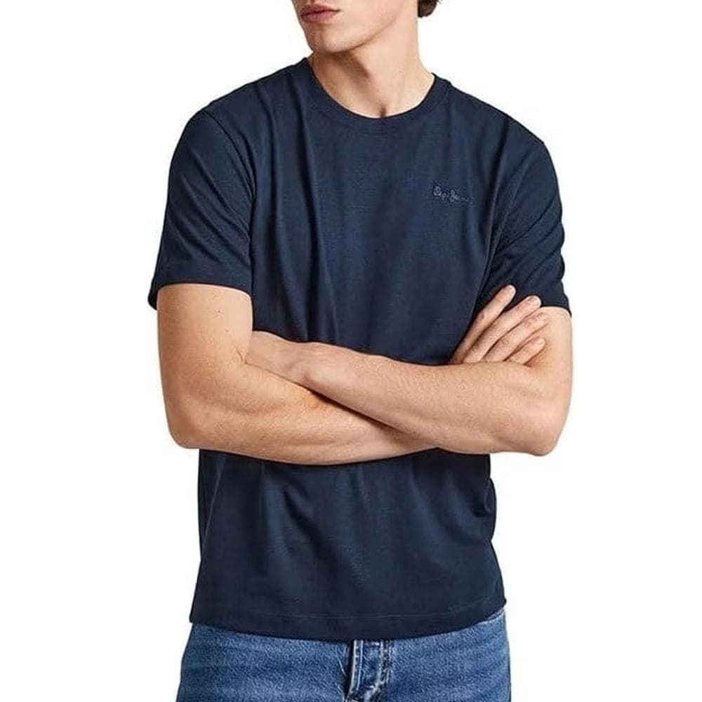 T-Shirt Bleu Foncé Homme Pepe jeans Contrast Connor 1