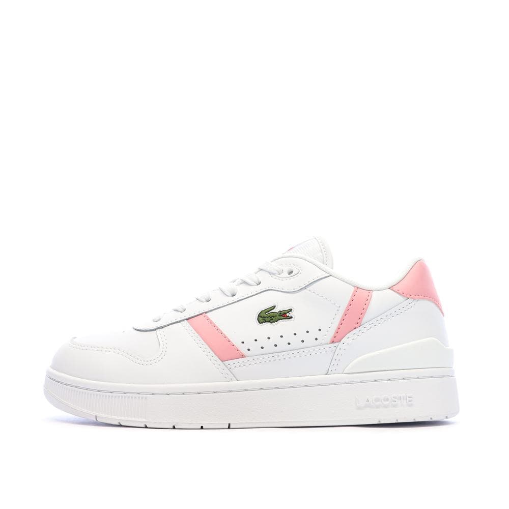 Baskets Blanc/Rose Femme Lacoste T-clip Set 224 1
