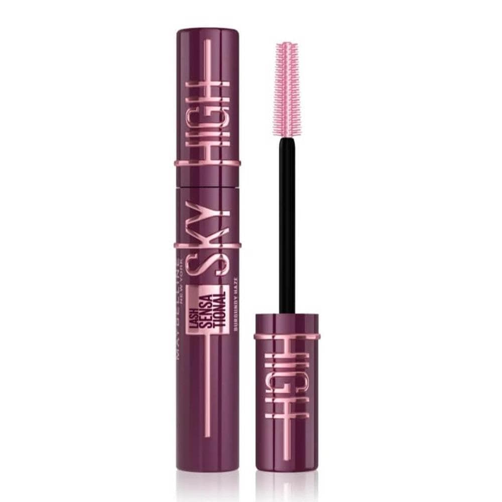 Mascara Violet Femme Gemey Maybelline Sensational Sky High Burgundy Haze 1
