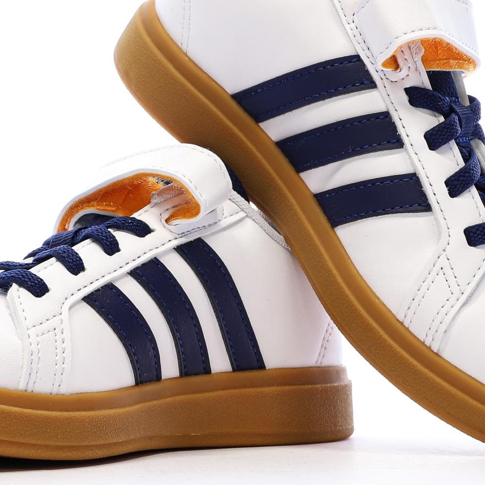 Baskets Blanche/Bleu Garçon Adidas Grand Court 2.0 El C 7