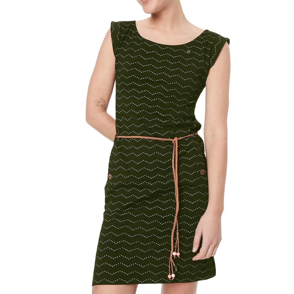 Robe Vert Femme Ragwear Zig Zag 1