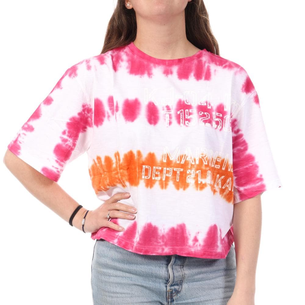 T-Shirt Blanc/Rose Femme Kaporal EVEE 1