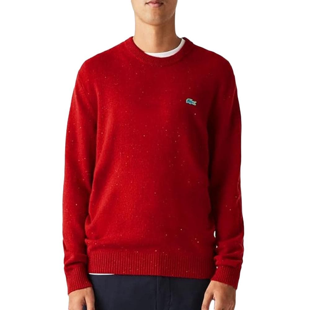 Pull Rouge Homme Lacoste Tricot AH2341 1