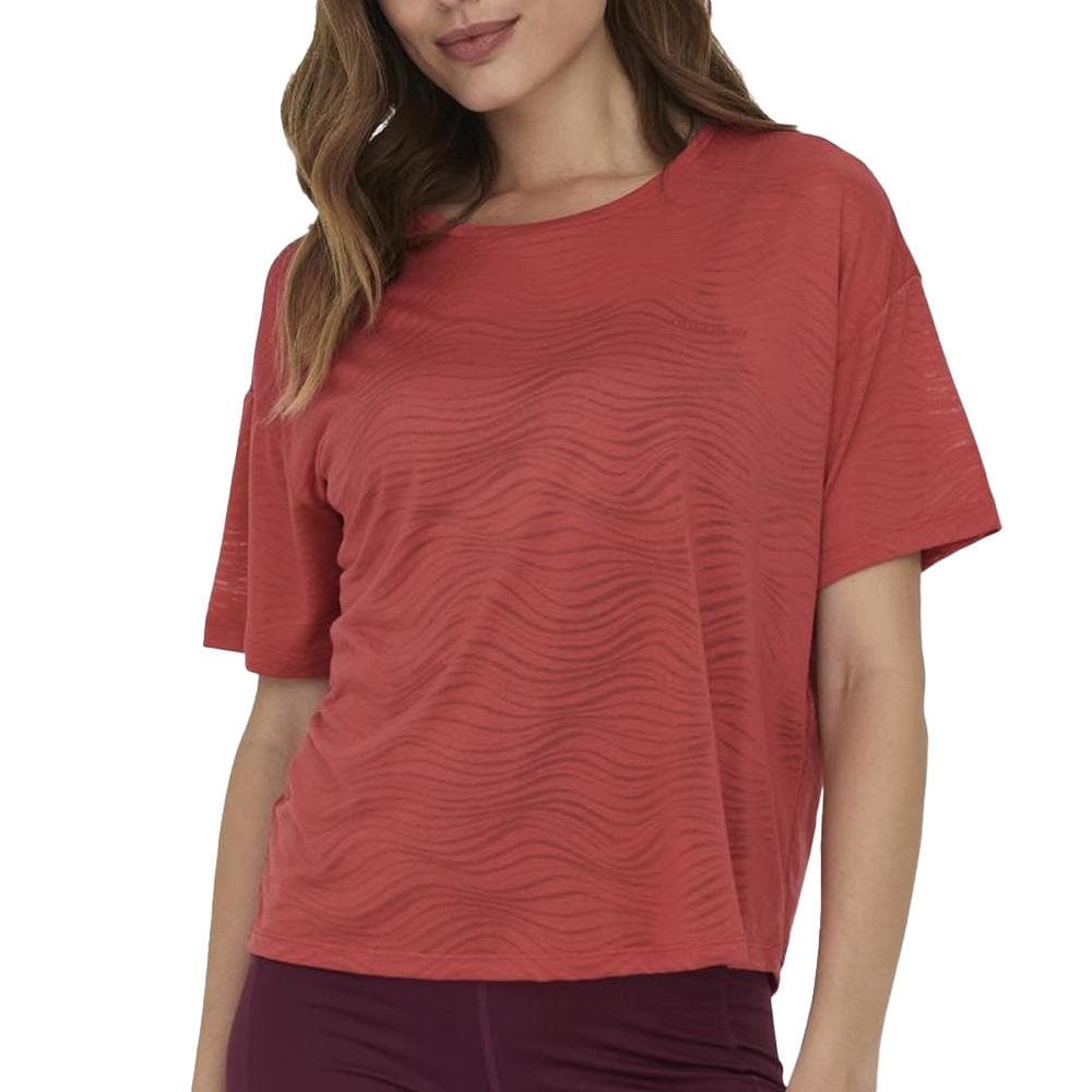T-shirt Rouge Femme Only Play Pnia 1