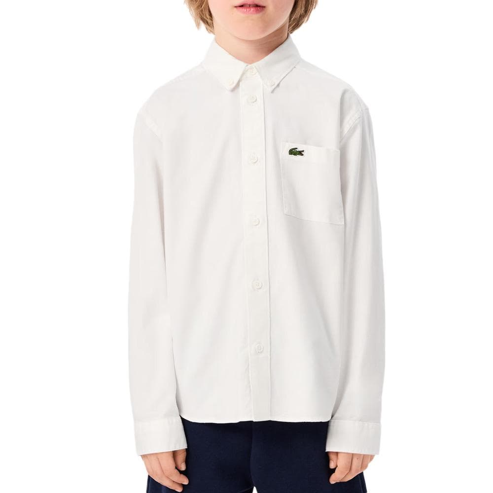 Chemise Blanche Garçon Lacoste Contrast 1