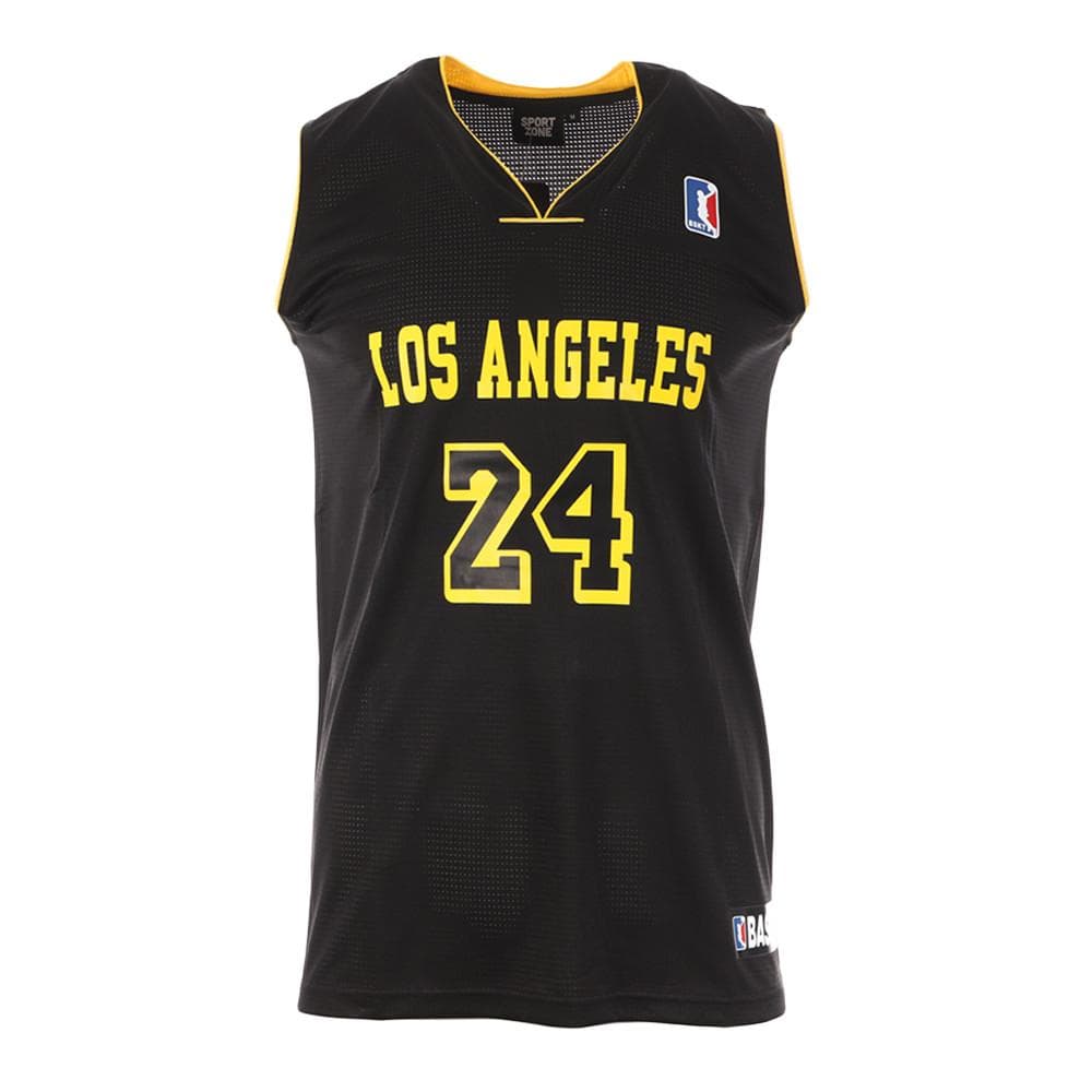 Los Angeles Maillot de basketball Noir sport zone 1