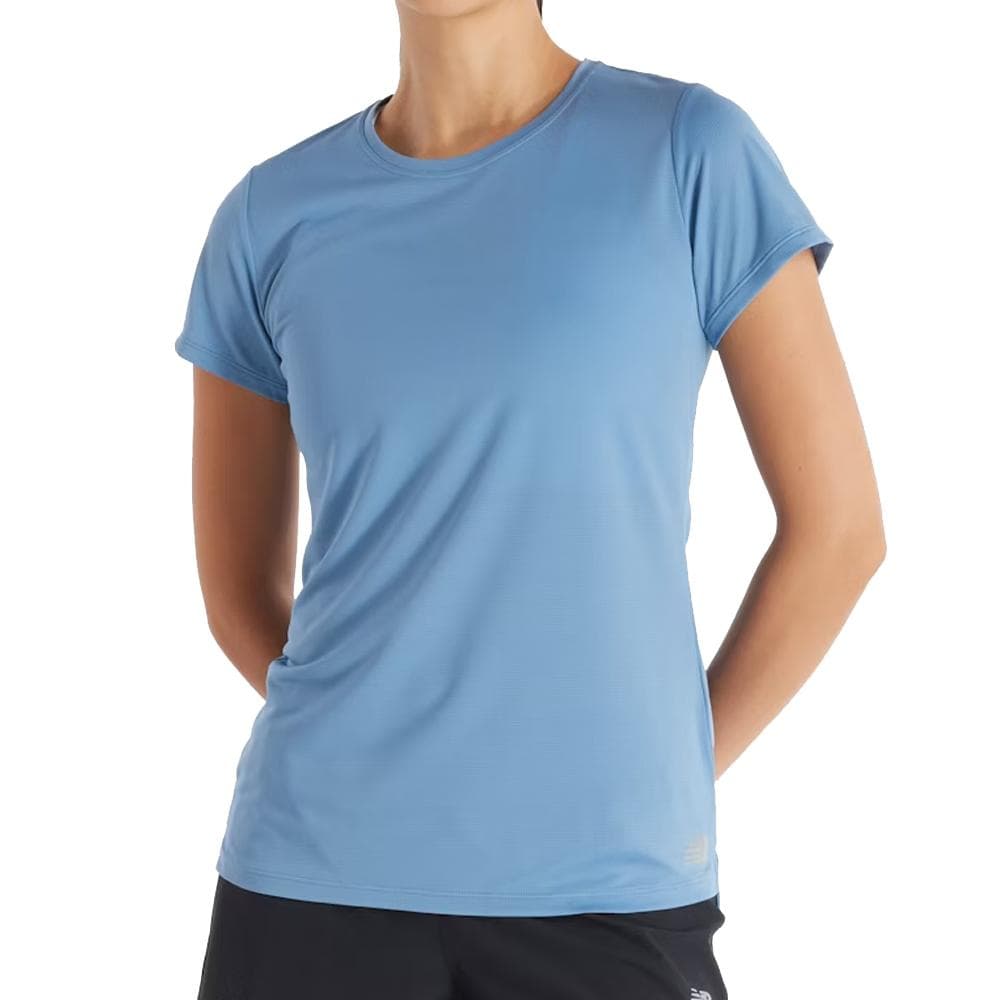 T-shirt Bleu Femme New Balance Core Run 1