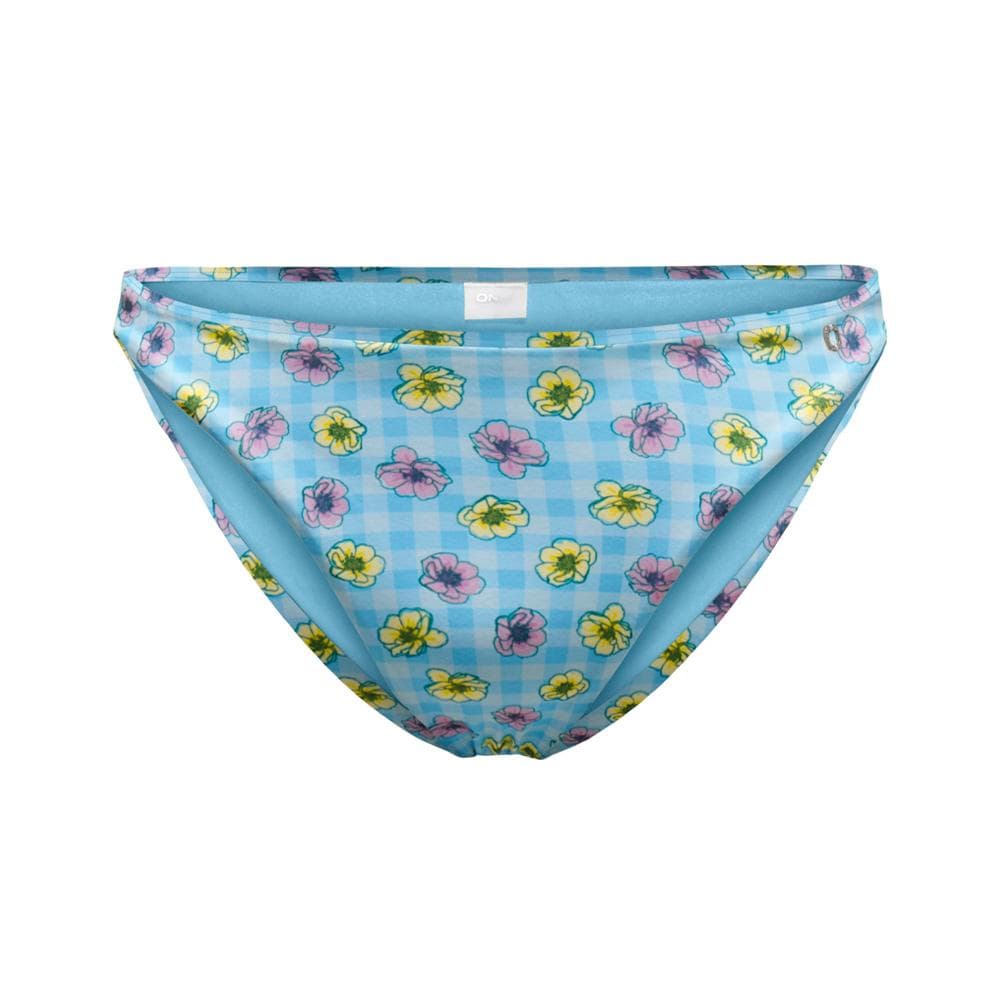 Bas de Bikini Bleu à fleurs Femme Only Elly 1