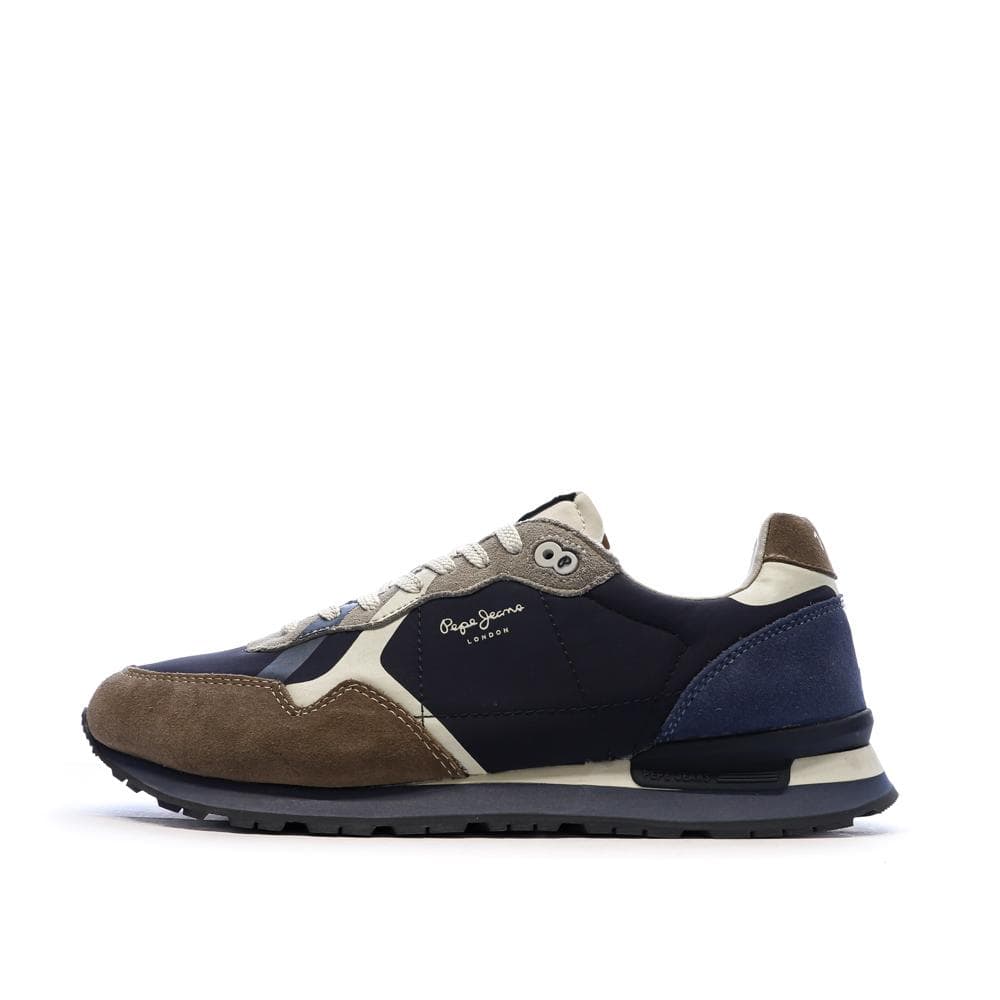 Baskets Marron/Beige Homme Pepe jeans Brit Prints 1