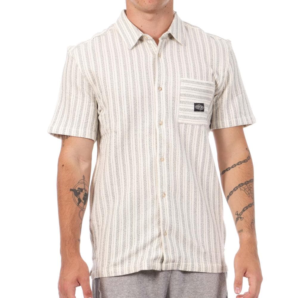 Chemise Ecru/Beige Homme Teddy Smith Akuma 1