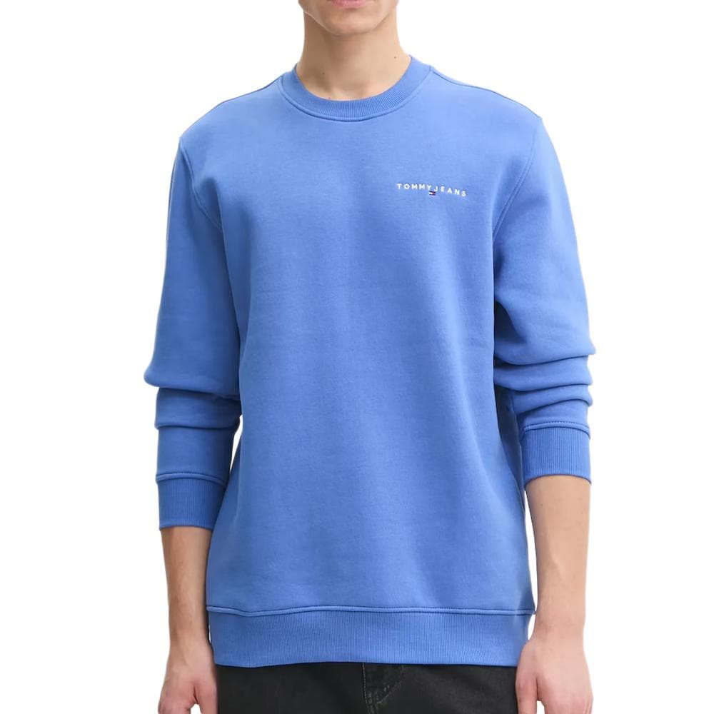 Sweat Bleu Homme Tommy Hilfiger Linear Crew 1