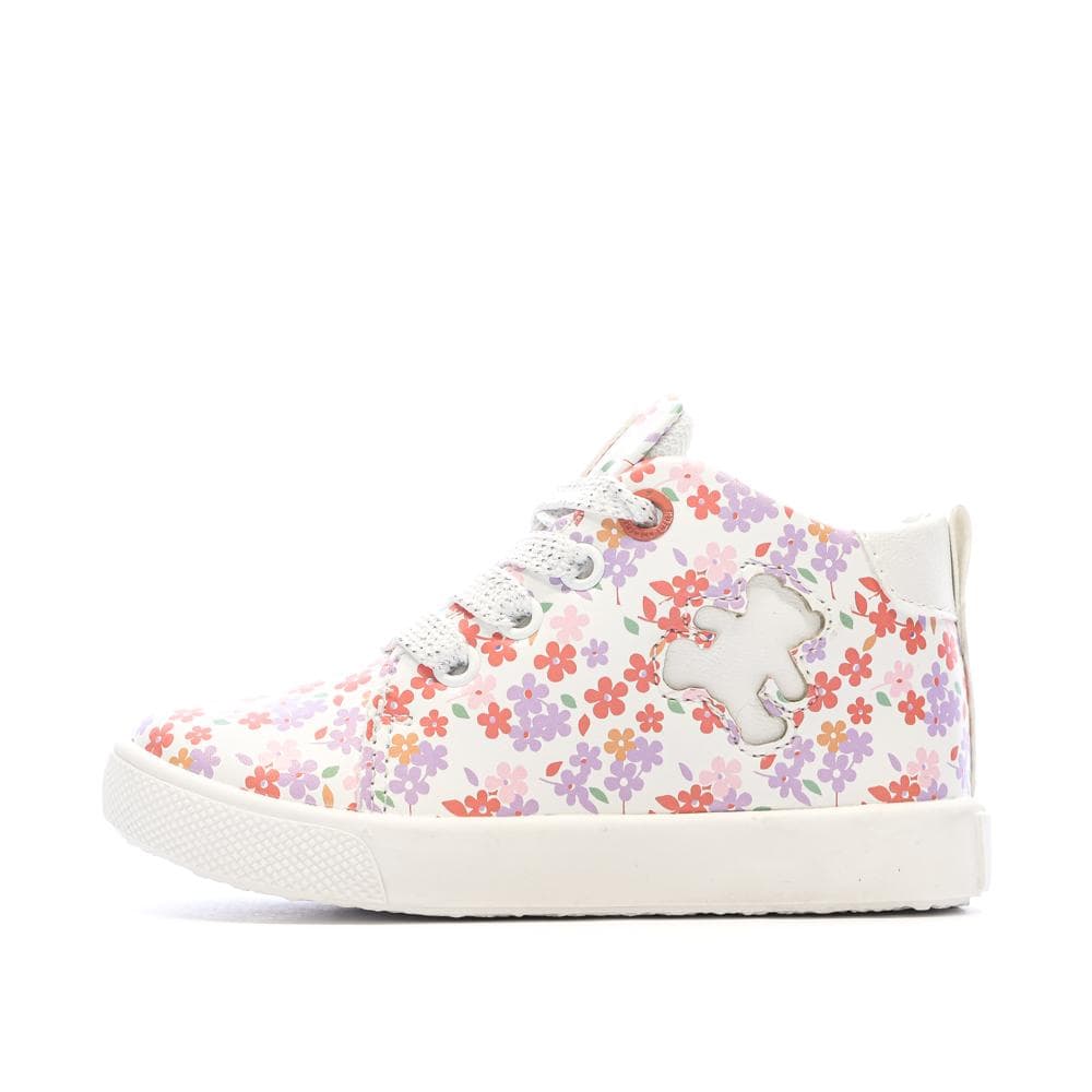 Baskets Blanc/Rose Fille Lulu Castagnette Lenaig Bottillon 1