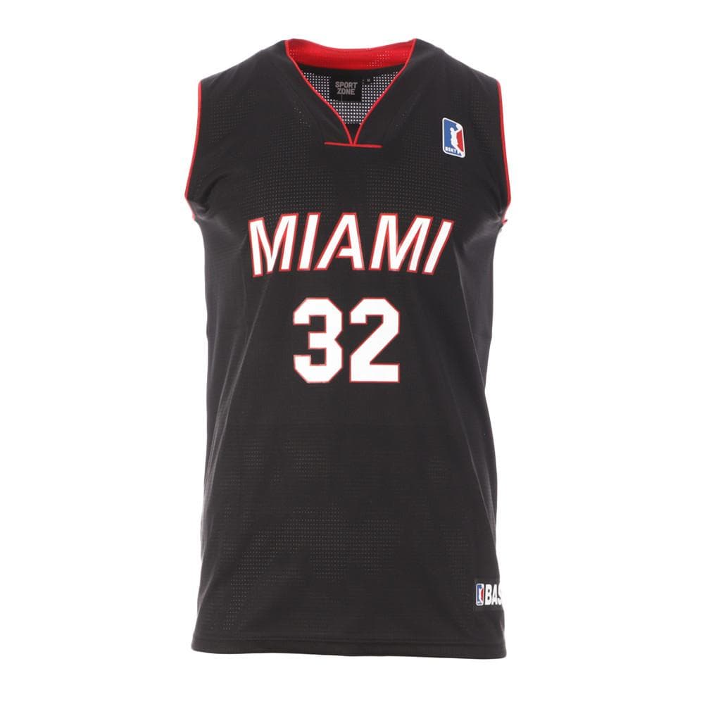 Miami Maillot de basketball Noir Homme Sport Zone Miami 32 1
