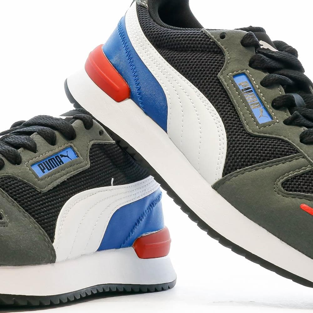Baskets Grises/Bleu Garçon Puma R78 7