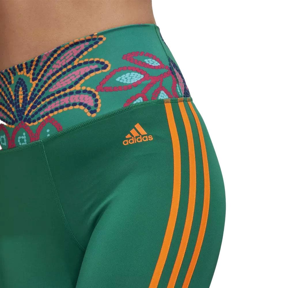 Legging Vert Femme Adidas Farm 3
