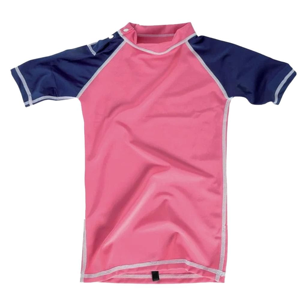 Lycra Rose Fille Ocean Step Rashvest 1