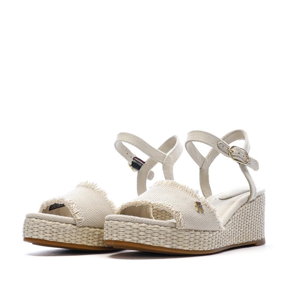 Sandales à Talons Beige Femme Tommy Hilfiger Wedgeee 6