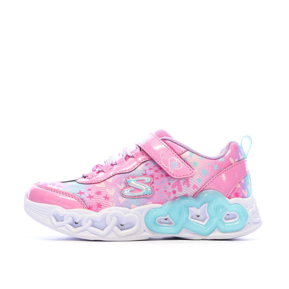 Baskets Roses/Mauves Fille Skechers Infinite Heart 1