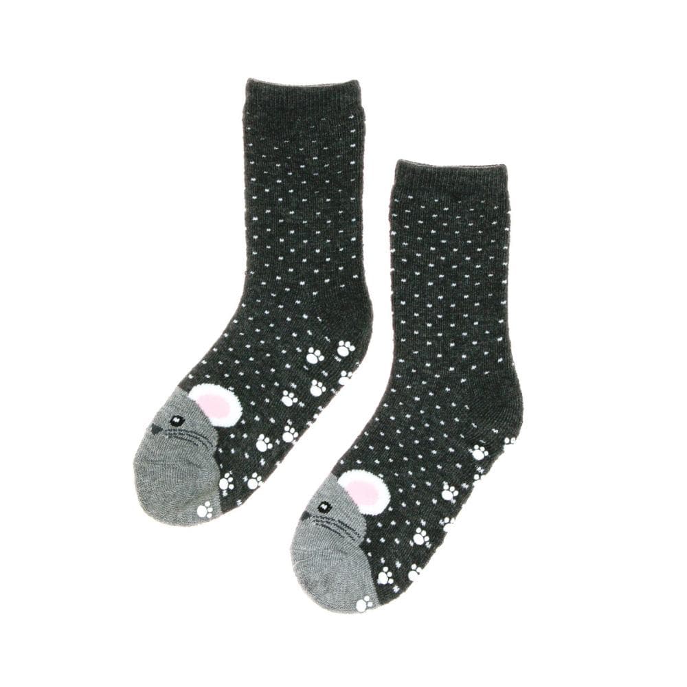 Chaussettes Grise Antidérapantes Fille 1