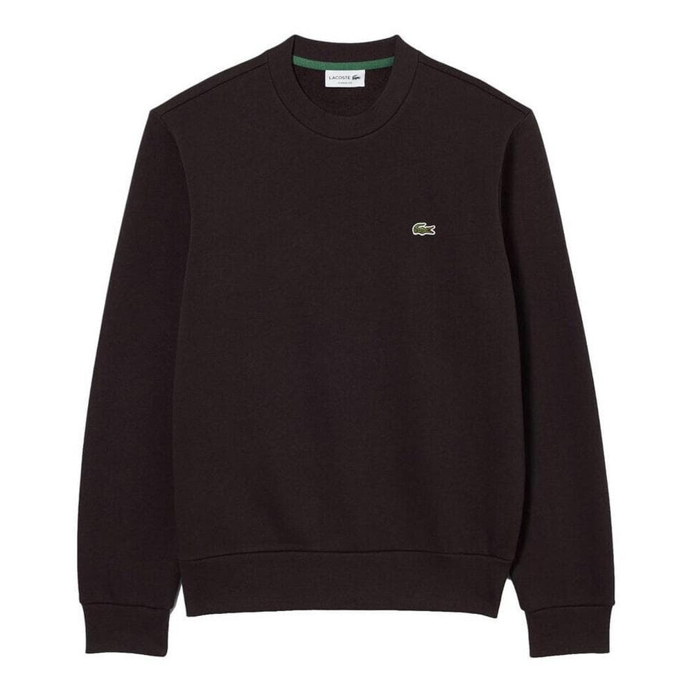 Sweat Noir Homme Lacoste Strip Crew 2