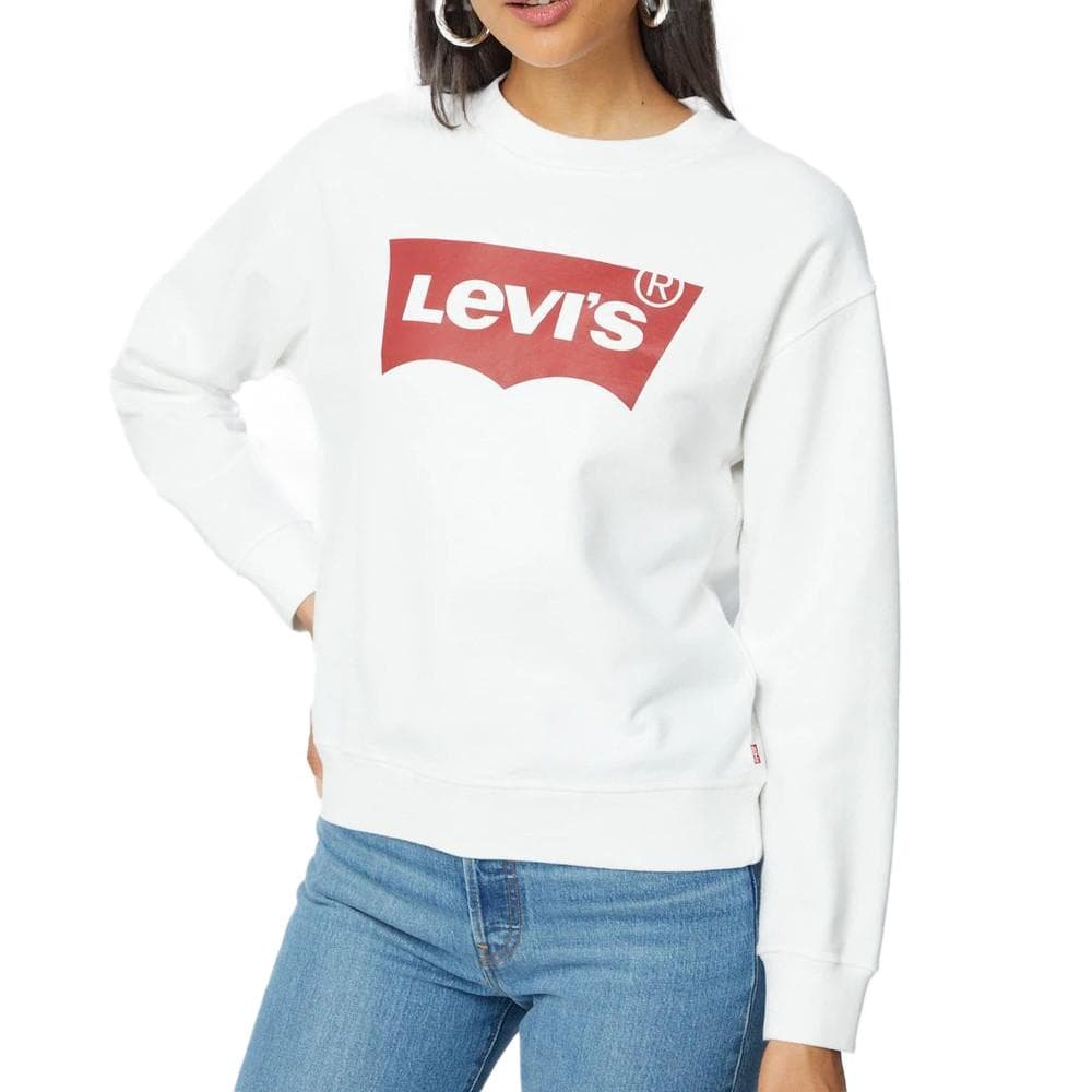 Sweat Blanc Femme Levis Graphic Standard Crew 1