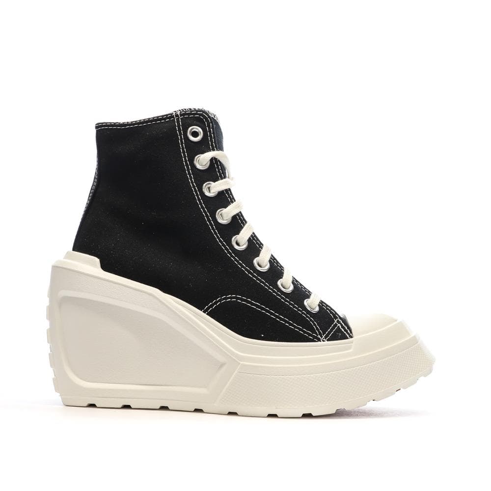Baskets Noires Femme Converse Chuck 70 De Luxe Wedge A06478C 2