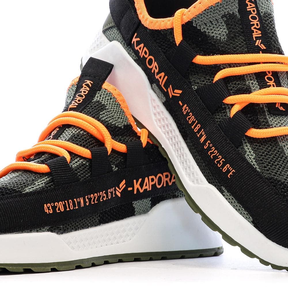 Baskets Kaki/Noir Garçon Kaporal Dofini 7
