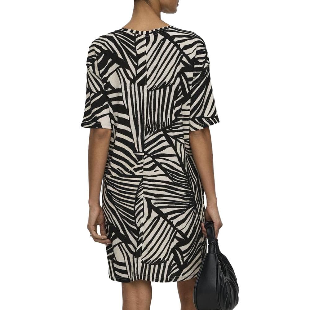 Robe Beige/Noire Femme JDY Ebbie 2