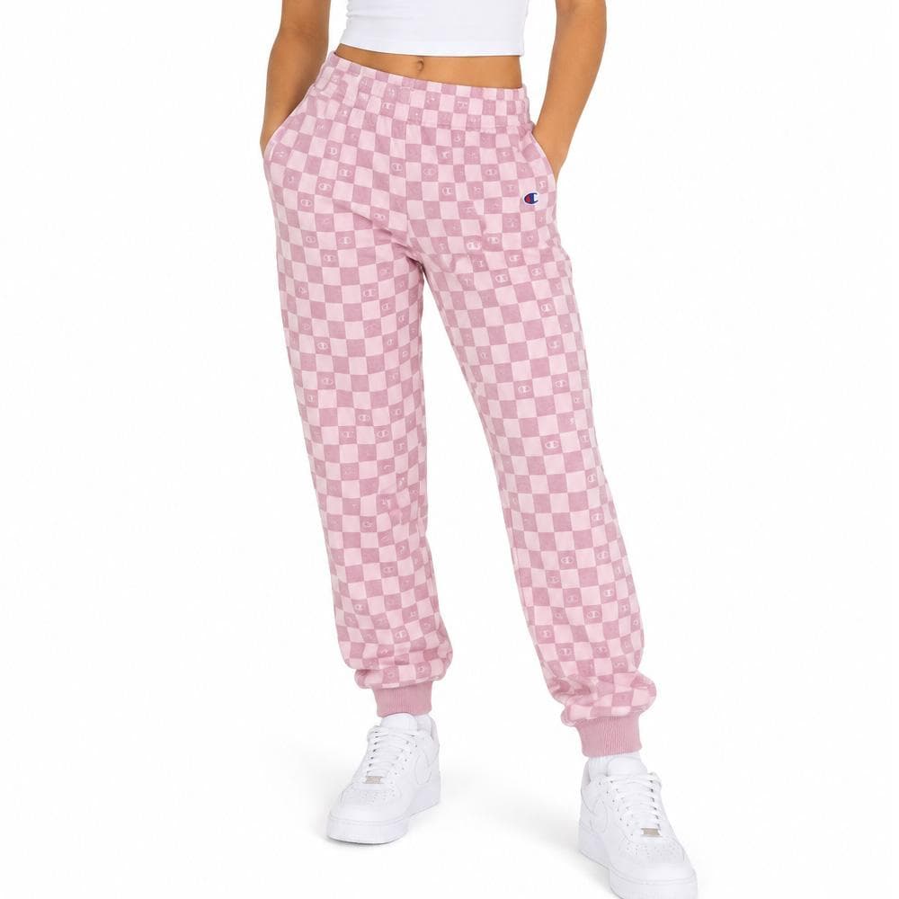 Jogging à damier Rose Fille Champion Fleece 1