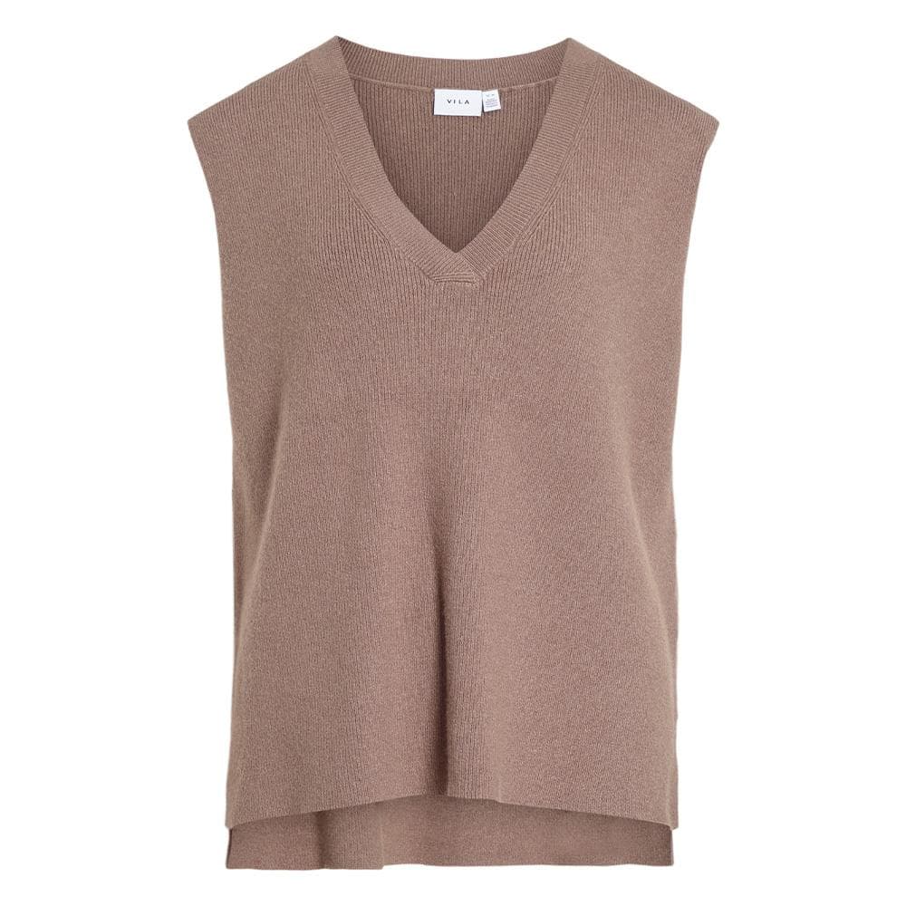 Pull Sans Manches Beige Femme Vila Vichelle 1