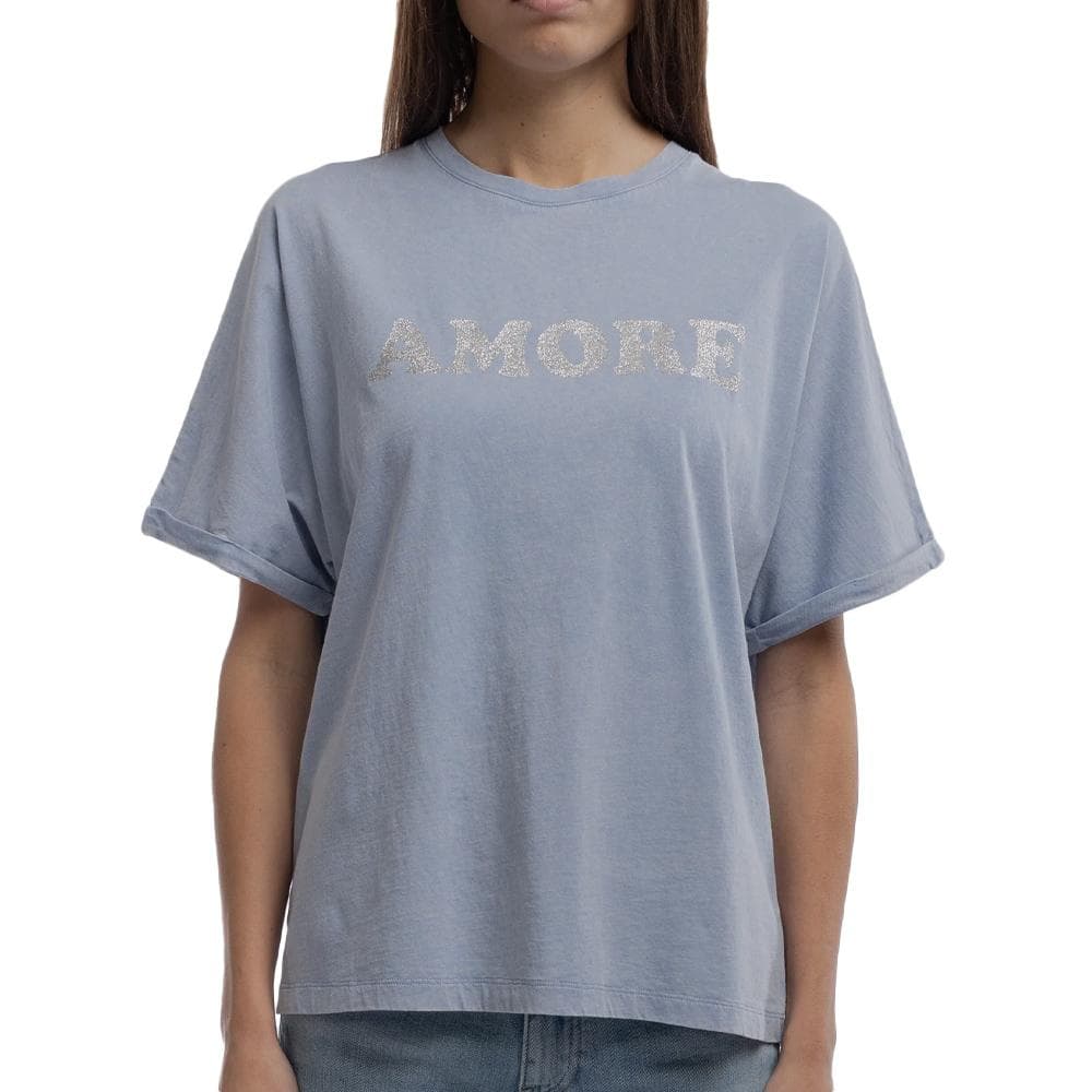 T-Shirt Bleu Femme Teddy Smith Glitter 1